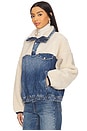 view 3 of 5 Fleece-denim Mockneck Pullover in Cusi Wash