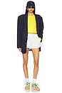 view 4 of 5 Cable-knit Cotton Cropped Sweater in Lemon Crush