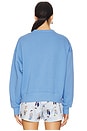 view 3 of 4 Fleece Crewneck Pullover in Summer Blue