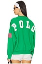 view 1 of 6 Oversize Logo Fleece Crewneck in Bright Clover
