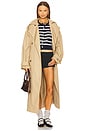 view 4 of 5 Striped Cotton Crewneck Cardigan in Navy & White Multi