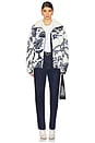 view 5 of 5 High-pile Fleece Graphic Zip Jacket in Winter Cream