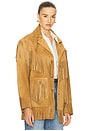 view 2 of 4 Fringe Suede Western Jacket in Maple