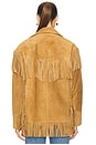 view 3 of 4 Fringe Suede Western Jacket in Maple