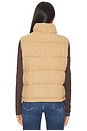 view 4 of 6 Cable Knit Wool Cashmere Quilted Vest in Collection Camel Melange