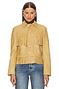 view 3 of 5 Deerskin Fringe Jacket in Tan
