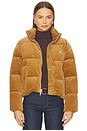 view 1 of 5 Quilted Corduroy Down Jacket in Tan