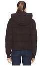 view 4 of 6 Cable Knit Wool Cashmere Quilted Jacket in Walnut Brown Melange
