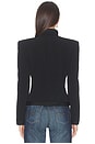 view 3 of 4 Soutache Trim Band Jacket in Polo Black
