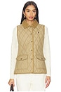 view 2 of 6 Matte Fine Polyester Woven Vest Coat in Desert Khaki