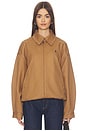 view 2 of 6 Cotton Twill Bomber Jacket in Tan