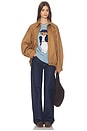 view 5 of 6 Cotton Twill Bomber Jacket in Tan
