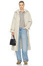 view 2 of 5 CHAQUETA TIPO TRENCH DE SARGA in Classic Stone