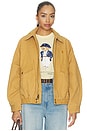 view 1 of 6 Cotton Canvas Bomber Jacket in Ghurka