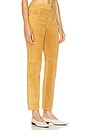 view 2 of 6 Suede Relaxed Straight Pant in Gold Dust
