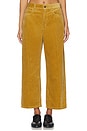 view 1 of 6 Corduroy Wide-leg Cropped Pant in Tan