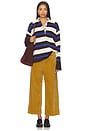 view 5 of 6 Corduroy Wide-leg Cropped Pant in Tan