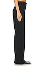 view 3 of 6 Relaxed Straight Full Length Pant in Black