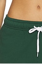 view 6 of 6 Drawstring Fleece Wide Leg Sweatpant in Northwest Pine