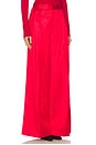 view 2 of 6 Pleated Satin Wide Leg Pant in Rl 2000 Red