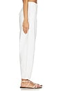 view 3 of 6 Reverse Sateen Tapered Pants in White