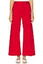 view 1 of 4 Cropped Wide Leg Pants in Red