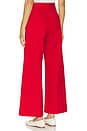 view 3 of 4 Cropped Wide Leg Pants in Red