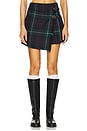 view 1 of 6 Twill Mini Wrap Skirt in Tartan
