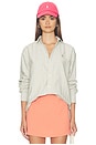 view 1 of 5 Oxford Long Sleeve Collared Sport Shirt in Green & Pink