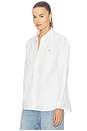 view 2 of 5 Long Sleeve Button Front Shirt in White