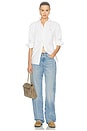 view 5 of 5 Long Sleeve Button Front Shirt in White
