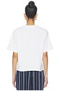 view 4 of 5 Cropped Short Sleeve T-shirt in White