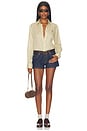 view 5 of 5 Linen Button Front Shirt in Dune Tan