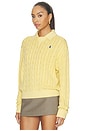 view 2 of 5 Cotton Long Sleeve Polo Knit Collar Polo in Fall Yellow
