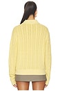 view 4 of 5 Cotton Long Sleeve Polo Knit Collar Polo in Fall Yellow