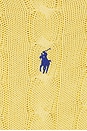 view 6 of 5 Cotton Long Sleeve Polo Knit Collar Polo in Fall Yellow