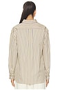 view 4 of 5 BLOUSE EN COTON À MANCHES LONGUES in Tan Royal Multi