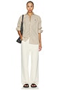 view 5 of 5 BLOUSE EN COTON À MANCHES LONGUES in Tan Royal Multi