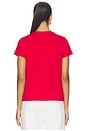 view 4 of 5 Jersey Crew Neck T-shirt in Red