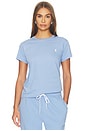 view 1 of 5 Jersey Short Sleeve Crew Neck T-shirt in Dress Shirt Blue