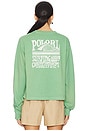 view 4 of 6 Logo Jersey Long-sleeve Graphic Tee in Outback Green