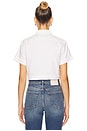 view 3 of 5 Cotton Oxford Tie-front Cropped Shirt in Bsr White