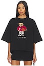 view 1 of 4 Rhinestone Polo Bear Cotton Jersey Tee in Polo Black