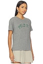 view 2 of 4 Logo Jersey Crewneck Tee in Heather Grey & Green