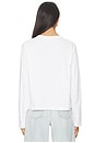 view 3 of 4 Jersey Crop Long Sleeve T-shirt in White