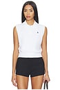 view 1 of 5 Pima Cotton Sleeveless Polo in White