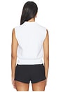 view 3 of 5 Pima Cotton Sleeveless Polo in White