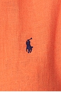 view 6 of 6 Classic Long Sleeve Button Front Shirt in True Orange