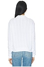 view 3 of 5 Cotton Long Sleeve Polo in White
