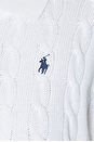 view 5 of 5 Cotton Long Sleeve Polo in White